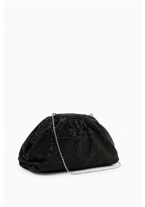 petra Pouch bag nera in maglia di cristalli TWENTY FOURHAITCH | LB10093NNR